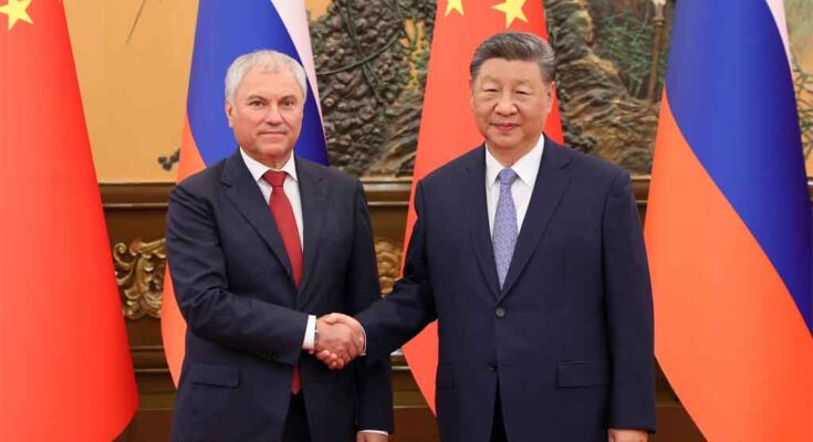 Xi Jinping dialoga en China con presidente de Duma Estatal de Rusia