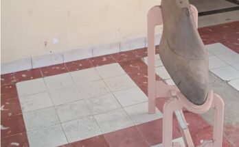 horma de zapato que perteneció a la zapatería “La Reina”, propiedad de Prudencio Lahera.