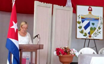 primera secretaria del Buró Municipal del Partido Comunista en Florida, Liliana Boudet Nápoles