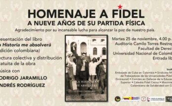 Presentan en Bogotá edición colombiana de «La Historia me Absolverá»