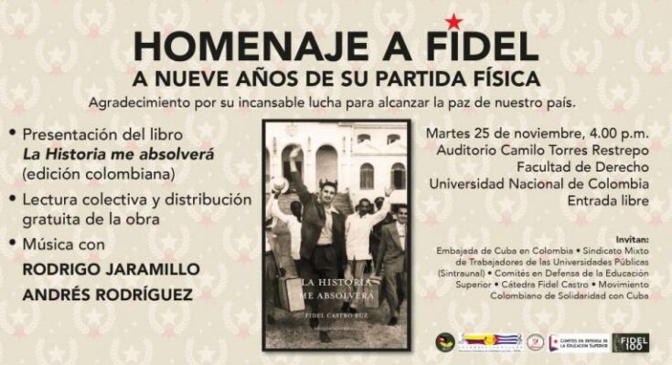 Presentan en Bogotá edición colombiana de «La Historia me Absolverá»