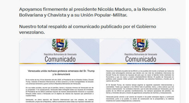 Rechaza Cuba bloqueo naval de Estados Unidos a Venezuela