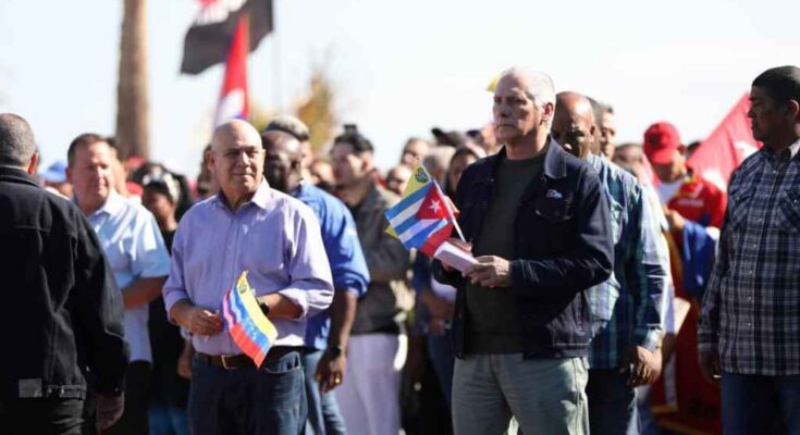 Preside Díaz-Canel acto de respaldo a Venezuela en La Habana