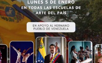 Escuelas de Arte de Cuba respaldan soberanía de Venezuela