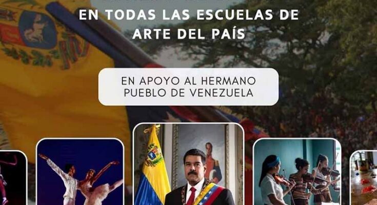 Escuelas de Arte de Cuba respaldan soberanía de Venezuela