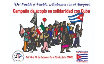 Organizaciones de México impulsan campaña para apoyar a Cuba