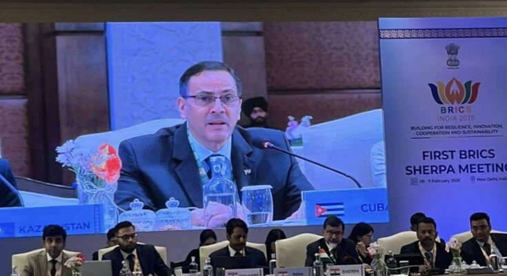 Denuncia Cuba en reunión del Brics en India bloqueo petrolero de EEUU