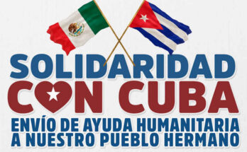 Partido de México abre centros de acopio de víveres en apoyo a Cuba