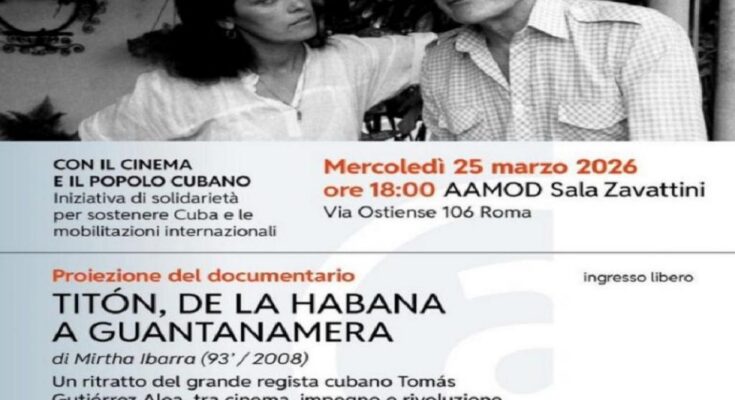 Iniciativa solidaria en Italia “Con el Cine y el Pueblo Cubano”