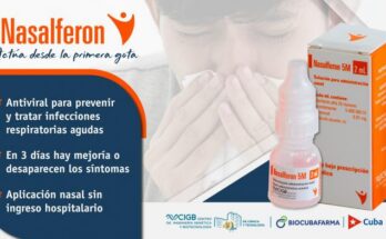 Otorgan registro sanitario a Nasalferón para el tratamiento de infecciones respiratorias agudas