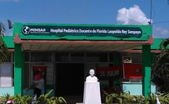 Colaboración comunitaria, trabajadores de Educación contribuyen a embellecer el Hospital Pediátrico floridano