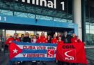 Parte hacia Cuba delegación sindical de Italia en misión solidaria