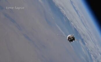 Se hunden en el Pacífico restos de la nave espacial Progress MS-32