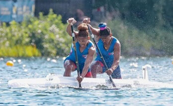 Canoístas Cirilo-López hoy en el C-1 a 200 m en Copa del Mundo