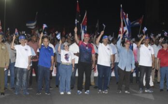 Preside Díaz-Canel Primero de Mayo en marcha antimperialista en Cuba