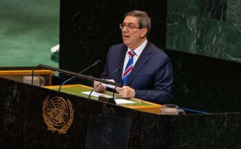 Discurso del ministro de Relaciones Exteriores de Cuba, Bruno Rodríguez