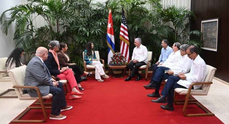 Presidente de Cuba agradece visita de congresistas de EEUU