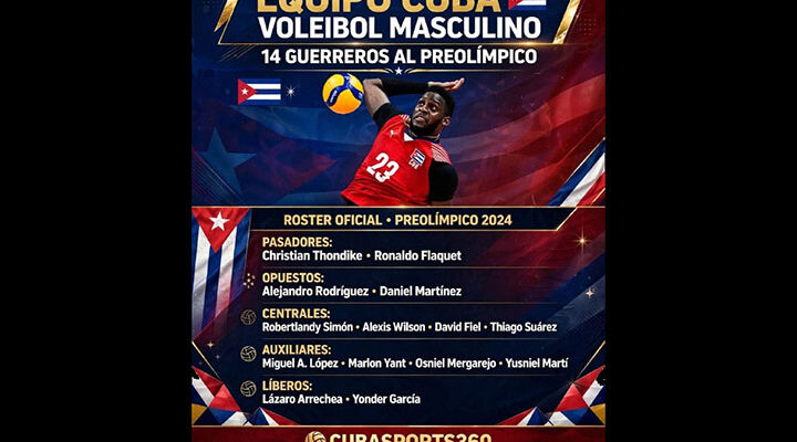 Cuba ya tiene su equipo para preolímpico de voleibol (m) en Canadá