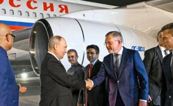 Presidente ruso llegó a la India para cumbre de los Brics