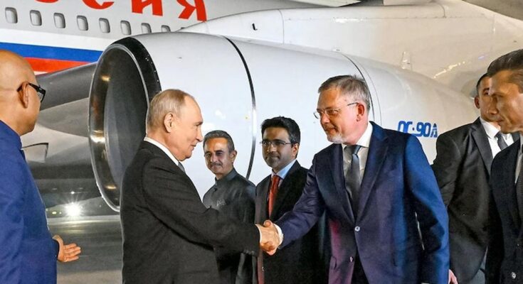 Presidente ruso llegó a la India para cumbre de los Brics