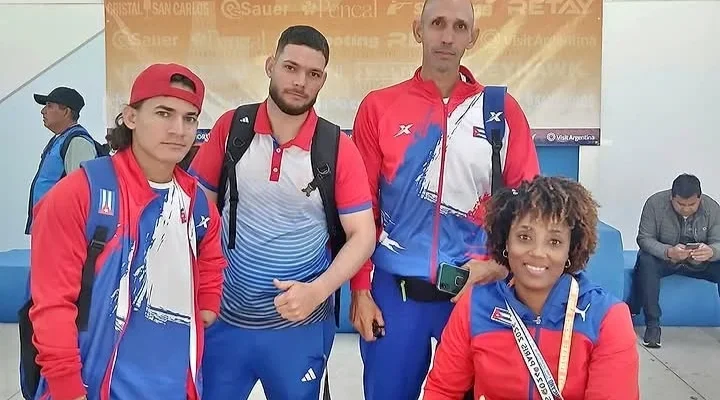 Paratiradores cubanos en Grand Prix de Buenos Aires